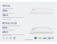 Almohada plumón Royal Plus. Firmeza Media