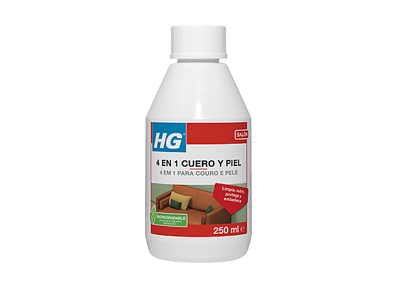 HG - 4 en 1 para cuero y piel (sofás, muebles, maletas, bolsos,...)