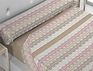 Juego de cama de invierno Coralina Creta color Camel precio especial hasta final de stock