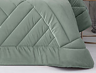 Edredón nórdico de terciopelo Dual color Verde cama de 180 oferta