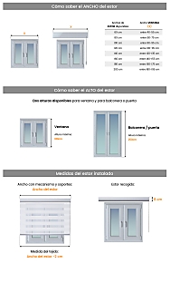 Estor enrollable Soft - medida especial 45x250cm