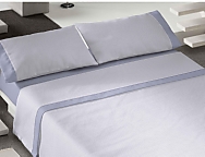 Juego de cama franela Sarga color Azul precio especial hasta final de stock