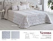 Edredón bouti jacquard Verona (varios colores) con fundas de cojín