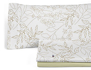 Juego de cama Estelia Circe 100% Algodón color Crema