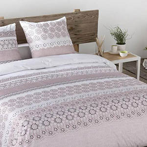 Colcha Jacquard reversible Oliva Gris cama de 135 - Centro Textil